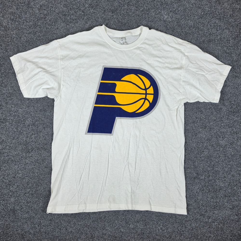 Indiana Pacers Towel Toss NBA Basketball Graphic T-Shirt Mens XL White